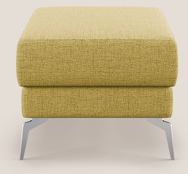 Star Pouf con piedini alti in tessuto impermeabile fiammato T03 giallo