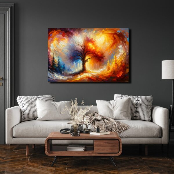 Quadro su tela – Albero della vita autunnale splendente