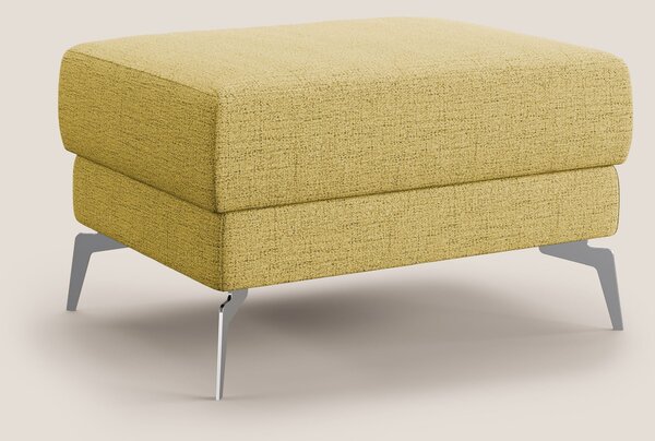Star Pouf con piedini alti in tessuto impermeabile fiammato T03 giallo