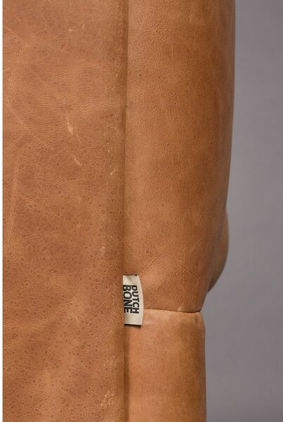 Divano marrone cognac con rivestimento in pelle 214 cm Douglas – Dutchbone