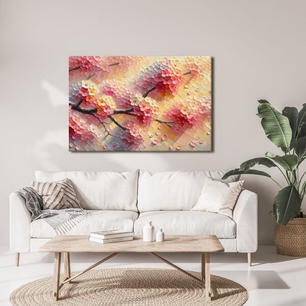 Quadro su tela – Fiori in colori pastello
