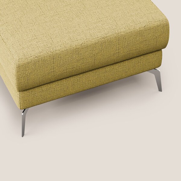 Star Pouf con piedini alti in tessuto impermeabile fiammato T03 giallo