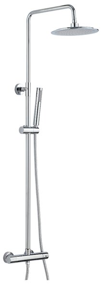 Set Colonna Doccia Soffione Doccia e Laccio in Acciaio Inox Sally