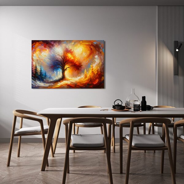 Quadro su tela – Albero della vita autunnale splendente