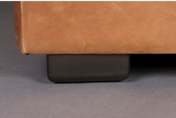 Divano marrone cognac con rivestimento in pelle 214 cm Douglas – Dutchbone