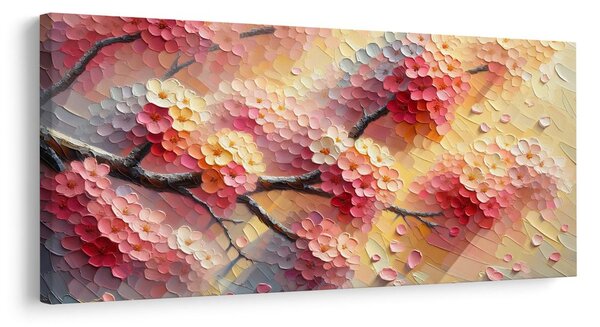 Quadro su tela – Fiori romantici su ramo