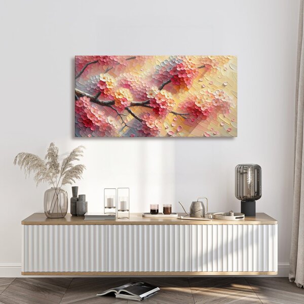 Quadro su tela – Fiori romantici su ramo