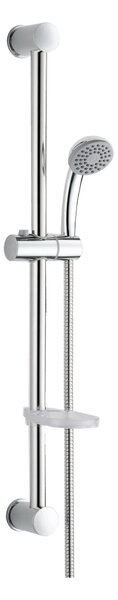 Saliscendi Asta con Doccetta in Acciaio Nature 125