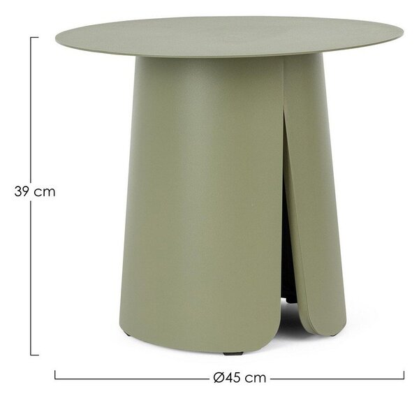Tavolino da giardino rotondo in alluminio ø 45 cm Bryan – Bizzotto