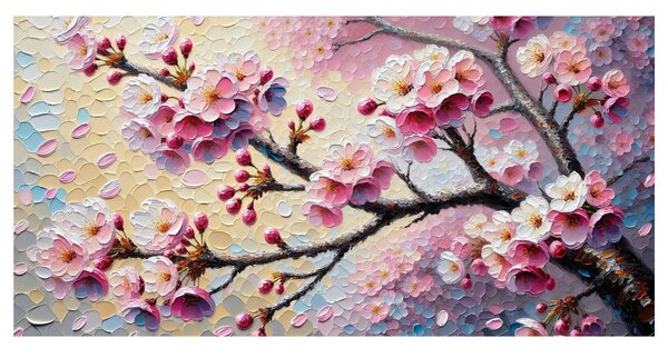 Quadro su tela – Ramo di ciliegio in fiore