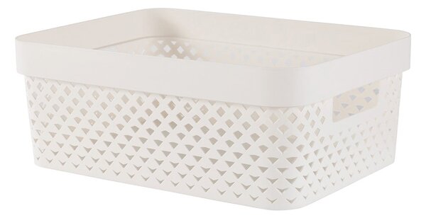 Scatola beige in plastica 36x27x14 cm Pure – Curver