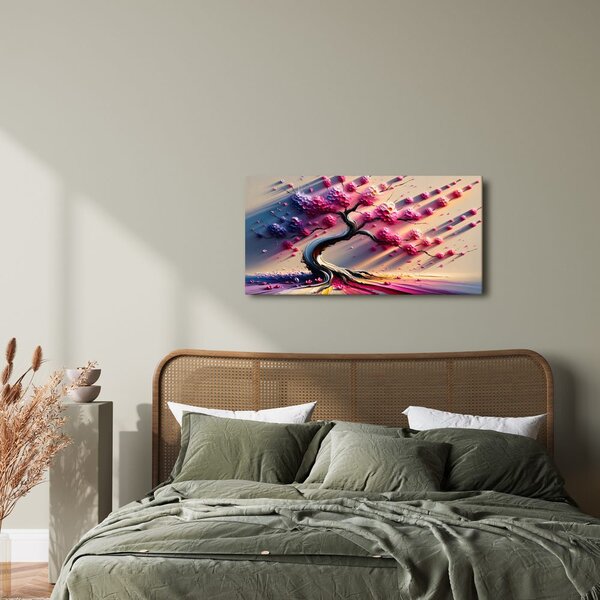 Quadro su tela – Albero della vita rosa