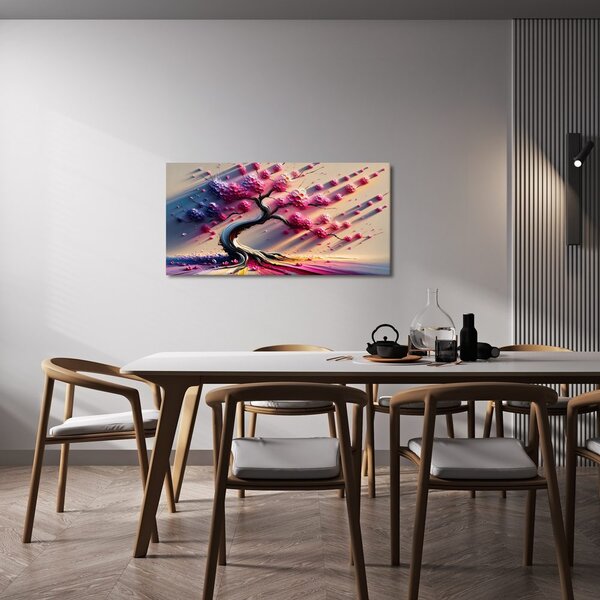Quadro su tela – Albero della vita rosa