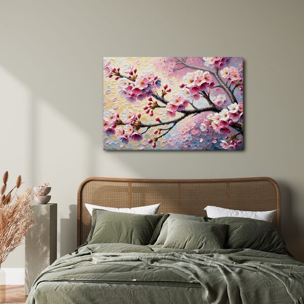Quadro su tela – Fiori rosa di primavera