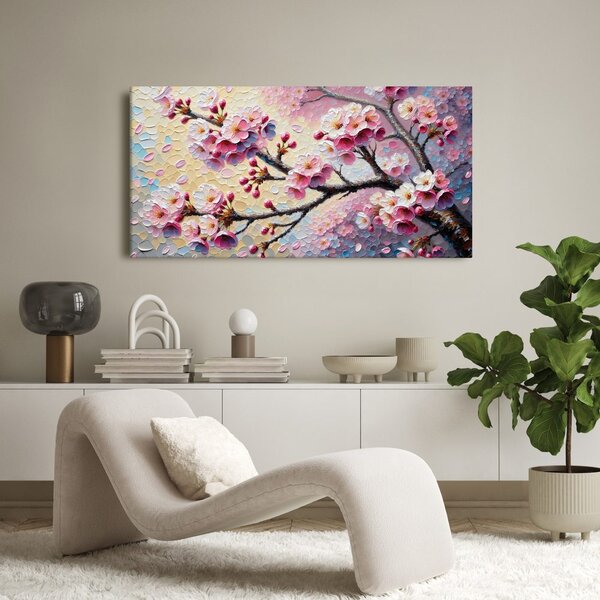 Quadro su tela – Ramo di ciliegio in fiore