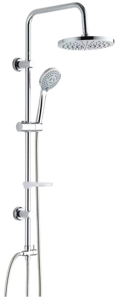 Saliscendi Asta con con Soffione Ø 20 cm in Acciaio Tonda 332