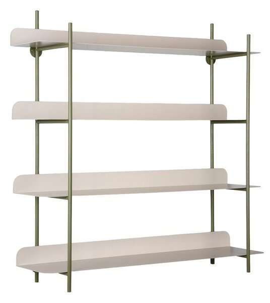 Mensola verde/grigia in metallo con ripiani multipli 60 cm Reina Cuatro – PT LIVING