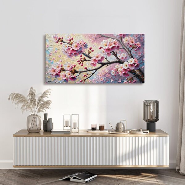 Quadro su tela – Ramo di ciliegio in fiore