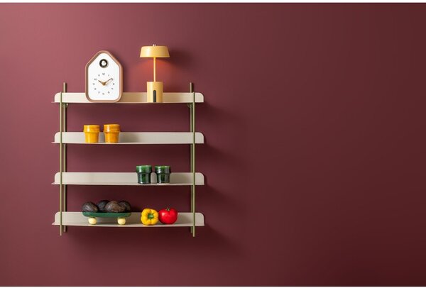 Mensola verde/grigia in metallo con ripiani multipli 60 cm Reina Cuatro – PT LIVING