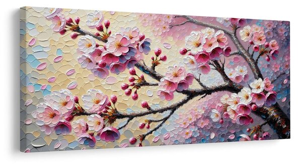 Quadro su tela – Ramo di ciliegio in fiore