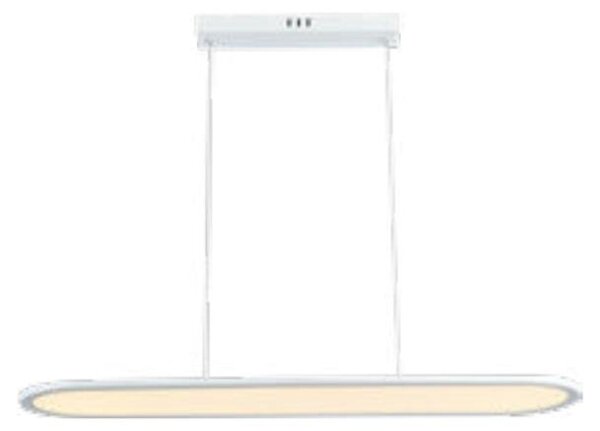 V-TAC VT-7821 Lampadario LED 24W plafoniera ovale sospesa 80*100cm design moderno colore bianco luce 4000K - 10047