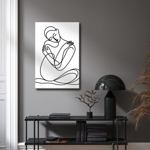 Quadro su tela – Connessione amorosa di linee