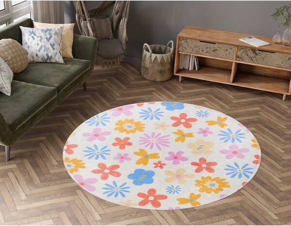 Tappeto per bambini lavabile ø100 cm Joyfull Garden – Vitaus