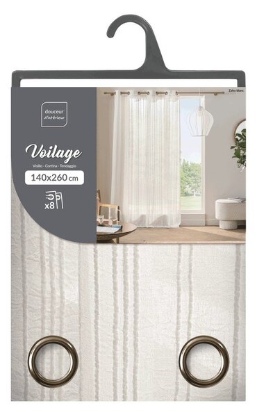Tenda bianca 140x260 cm Zaho – douceur d'intérieur