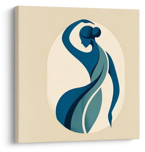 Quadro su tela – Donna danzante in astrazione