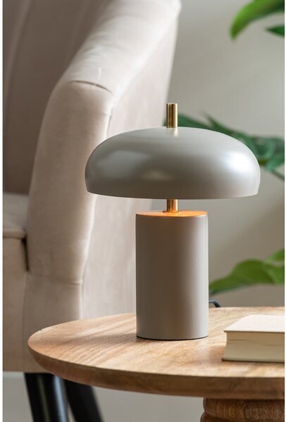 Lampada da tavolo grigia (altezza totale 24 cm) Joya – Leitmotiv
