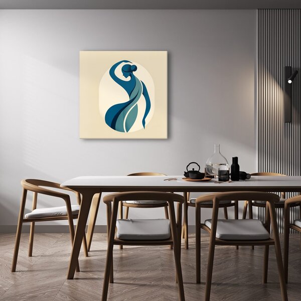 Quadro su tela – Donna danzante in astrazione