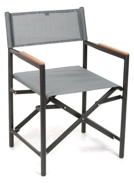 Sedia Pieghevole Regista 53x55x85 cm in Alluminio Revo Grigia