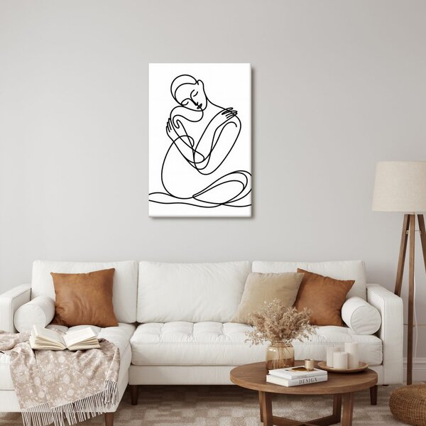 Quadro su tela – Connessione amorosa di linee