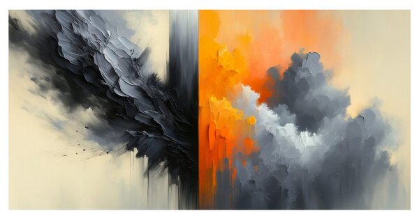 Quadro su tela – Contrasto dinamico degli elementi