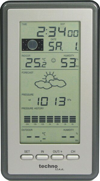 WS 9040 - Stazione meteorologica classica con indicatore delle fasi lunari