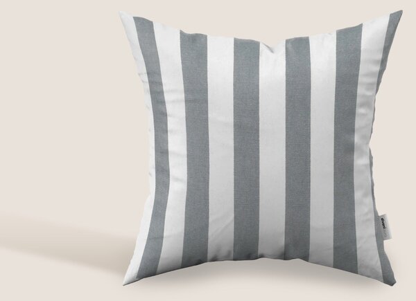 Righe cuscino cotone rigato disponibile in diverse colorazioni grigio