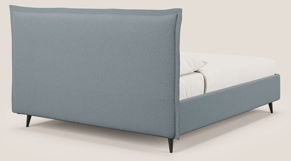 Hans letto contenitore imbottito minimal in tessuto simil cotone imper