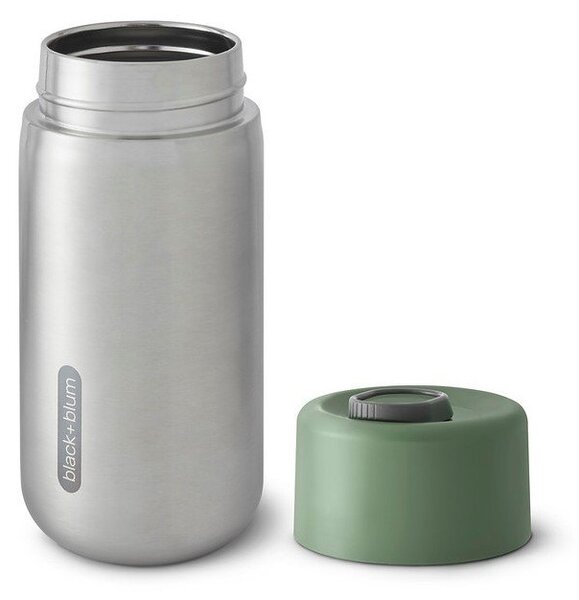 Tazza termica argentata in acciaio inox 340 ml – Black + Blum