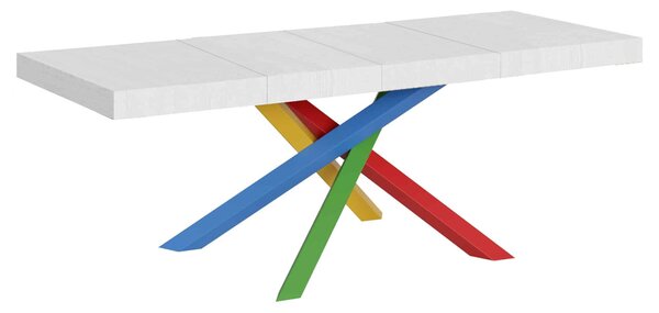 Tavolo Allungabile 160/264x90x77 cm Volantis Premium Bianco Frassino