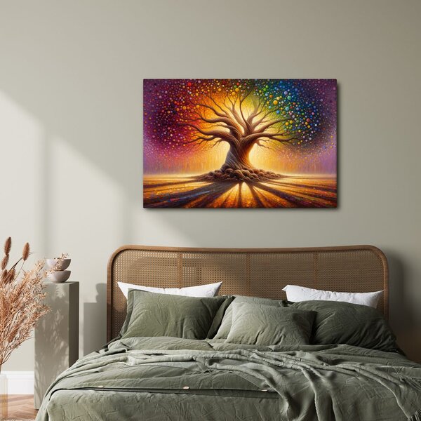 Quadro su tela – Magico albero della vita a colori