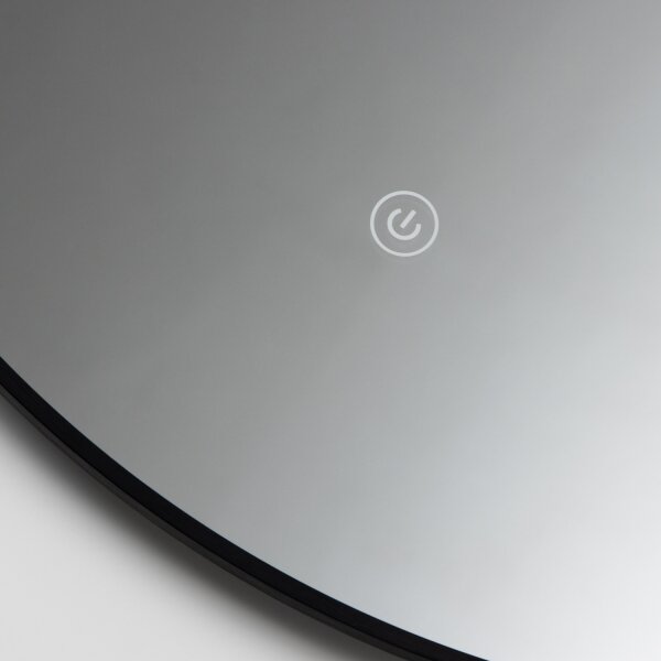 Brilagi - Specchio LED da bagno VENA BLACK LED/19W/230V 60 cm IP44 CRI 90 dimmerabile + CCT