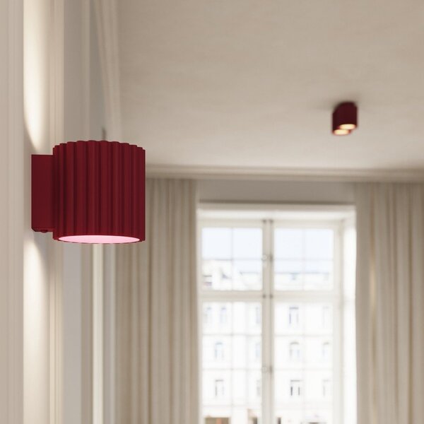 Lampada da parete burgundy ø 10 cm Zora – Sollux