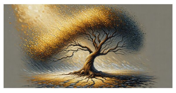 Quadro su tela – Maestoso albero della vita splendente