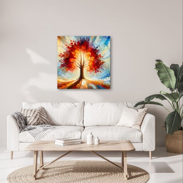 Quadro su tela – Colori autunnali dell'albero della vita