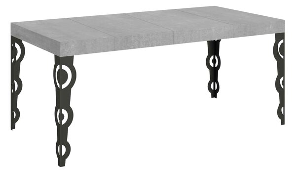 Tavolo Allungabile 90/246x90x77 cm Karamay Premium Cemento