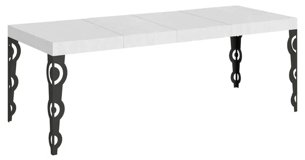 Tavolo Allungabile 180/284x90x77 cm Karamay Premium Bianco Frassino