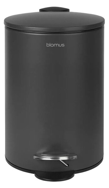 Cestino per la spazzatura color antracite in acciaio con pedale 3 l Tubo – Blomus