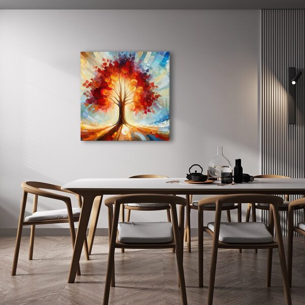 Quadro su tela – Colori autunnali dell'albero della vita