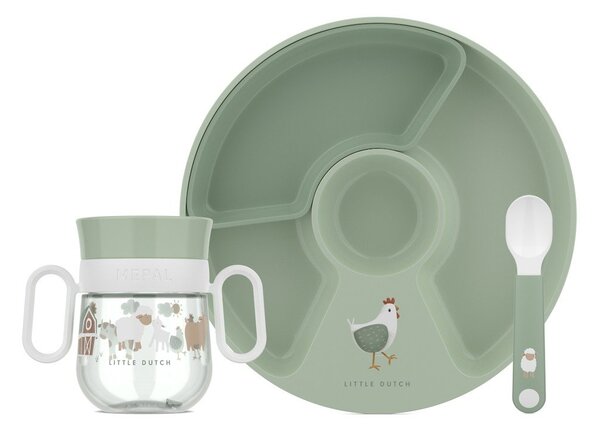 Set da pranzo per bambini in plastica 3 pz Little Farm by Little Dutch – Mepal