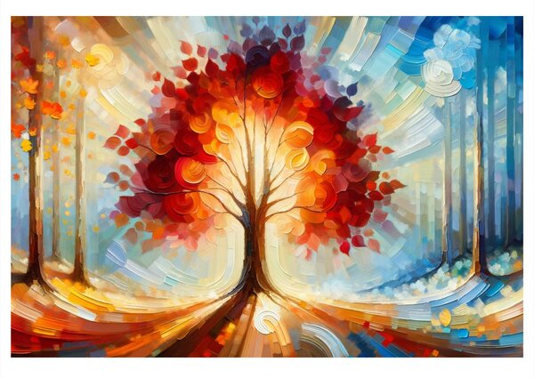 Quadro su tela – Albero della vita luminoso